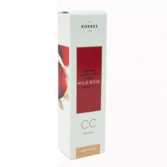 Korres Άγριο Τριαντάφυλλο CC Cream SPF 30 Light 30ml 